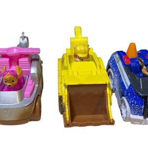 Paw Patrol True Metal Off Road Mud And Snow Diecast Vehicles Lot of 3